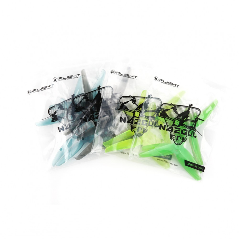 Hélices Nazgul F5 Pour Drone FPV 5 Pouces - 3 Pales, Trou De Montage 5 Mm - Pack De 4 Paires (sens Horaire Et Anti-horaire)