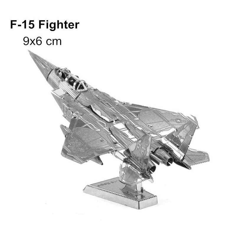 IDEAL REVENDEUR LOT DE 10 PUZZLES EN 3D f 15 avion de combat 