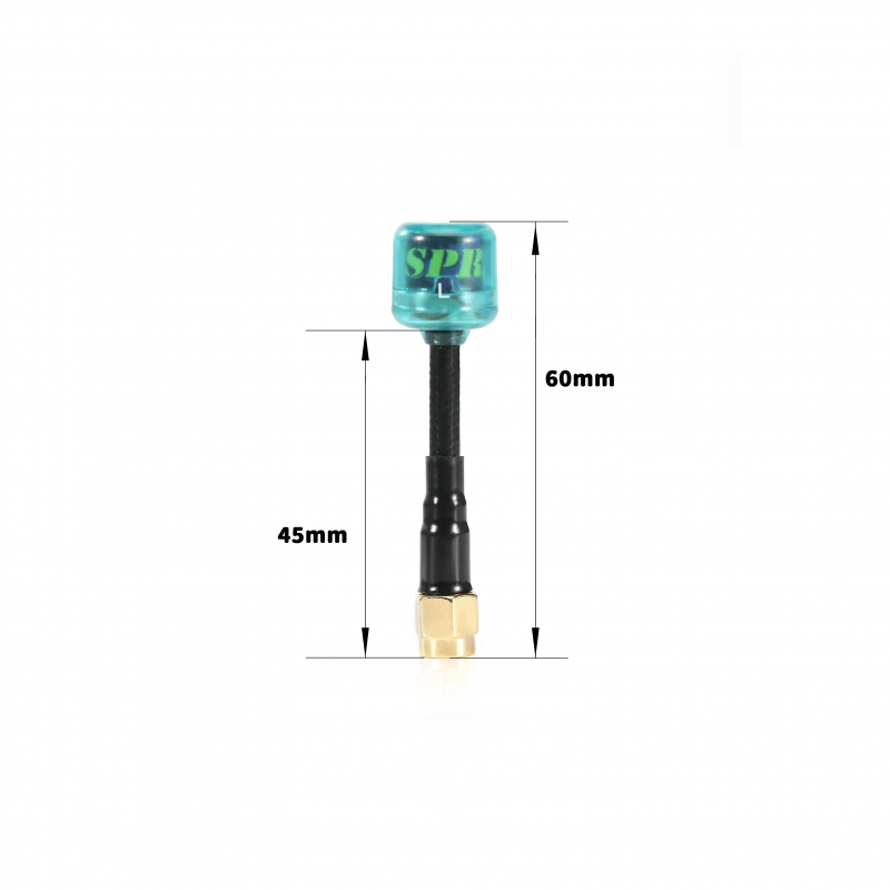 FPV Drohnenantenne 5.8 GHz, 155mm, RP-SMA – RHCP, Für Mehr Reichweite & Stabiles Signal